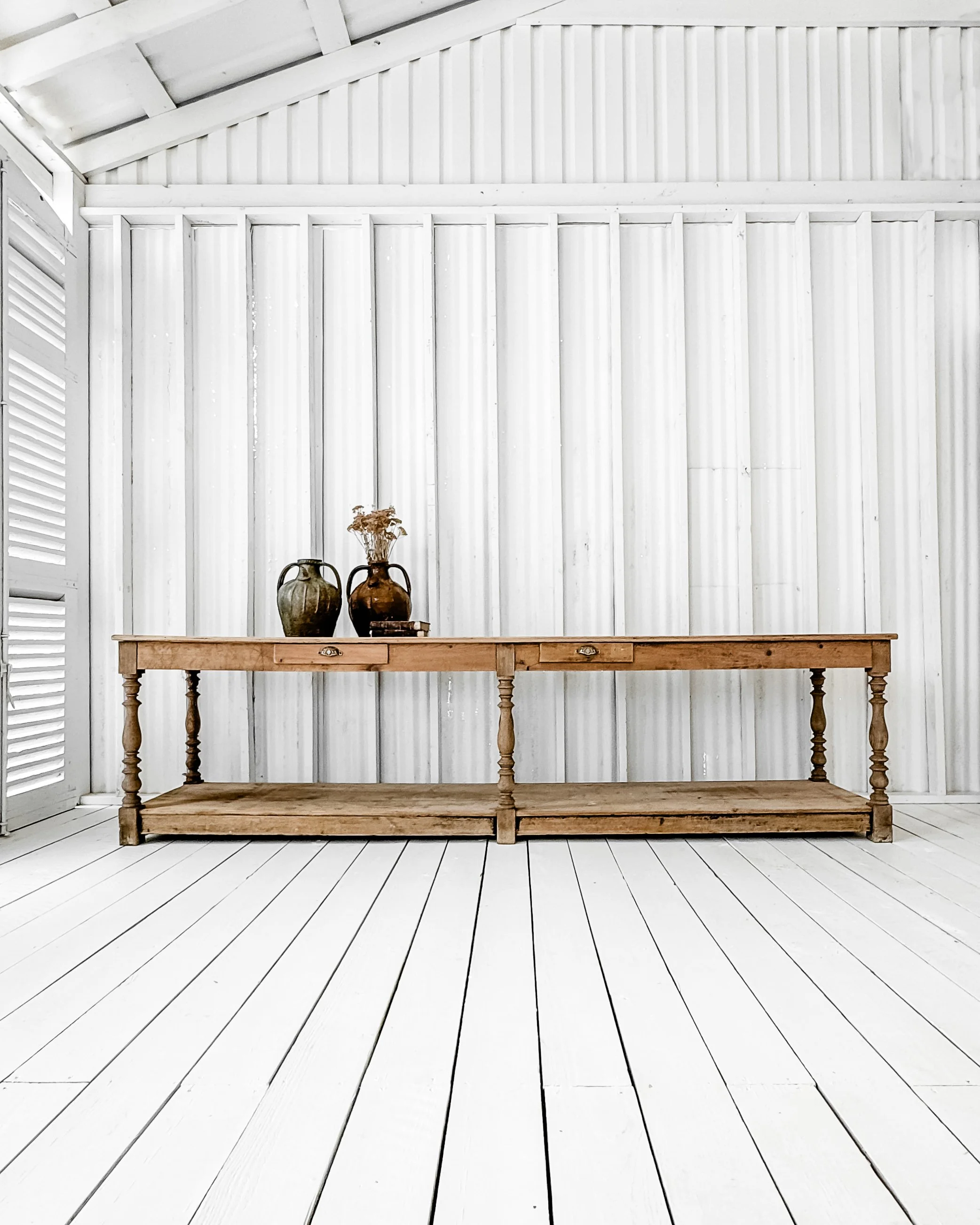 Victorian Shop Counter on Wheels — East End Salvage